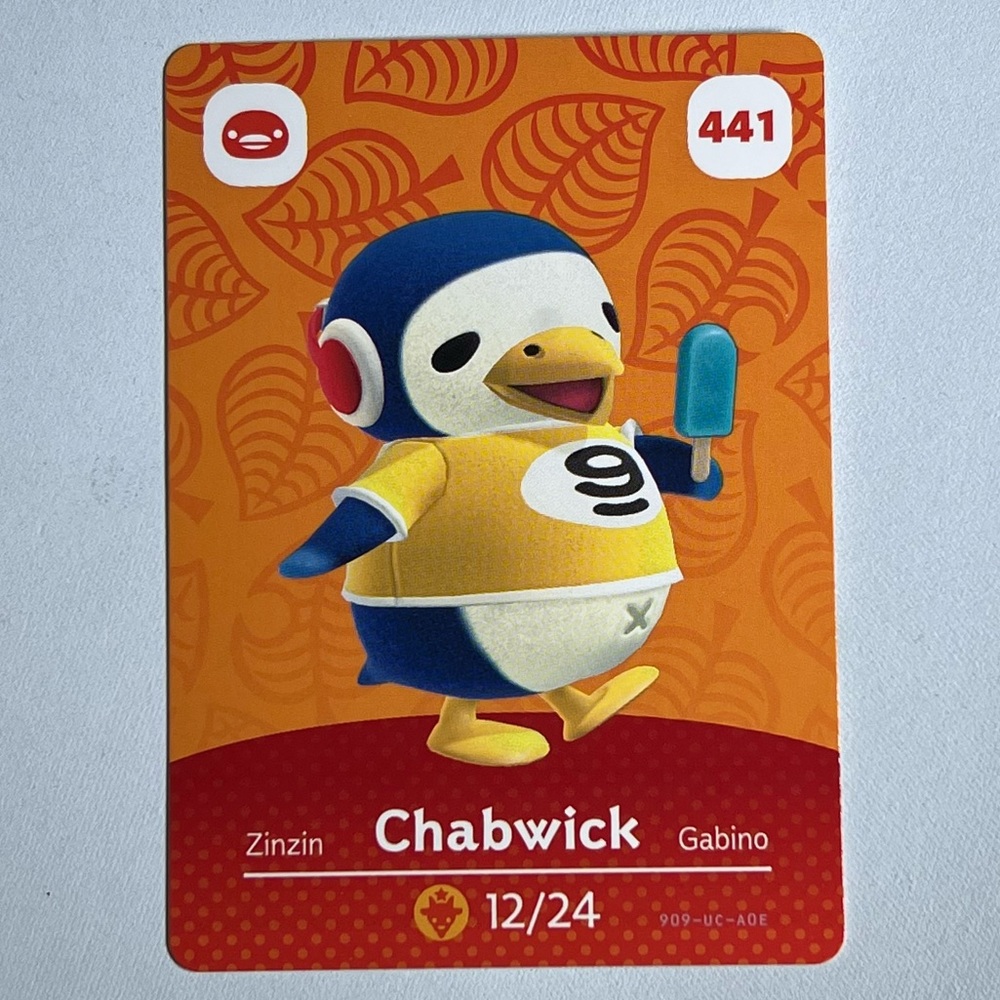 Animal Crossing Amiibo Card - Chabwick - 441